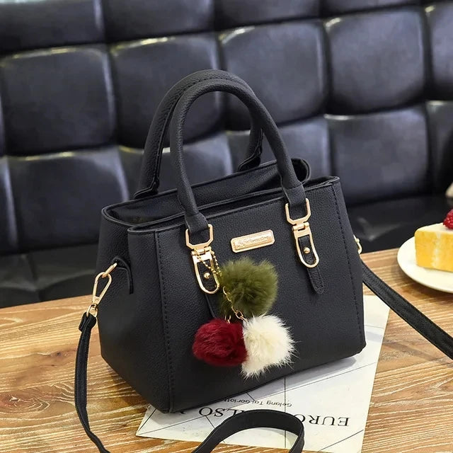 Luxury Women's Shoulder Bag – Embroidered Large Capacity Tote with Tassel