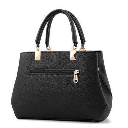 Luxury Women's Shoulder Bag – Embroidered Large Capacity Tote with Tassel