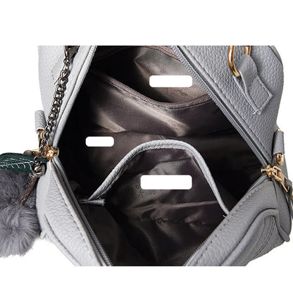 Luxury Women's Shoulder Bag – Embroidered Large Capacity Tote with Tassel