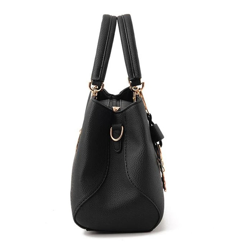 Luxury Women's Shoulder Bag – Embroidered Large Capacity Tote with Tassel