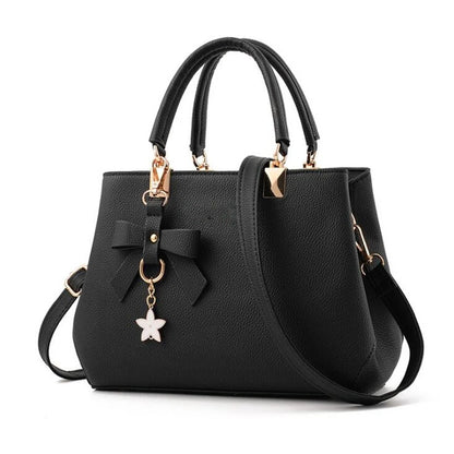 Luxury Women's Shoulder Bag – Embroidered Large Capacity Tote with Tassel