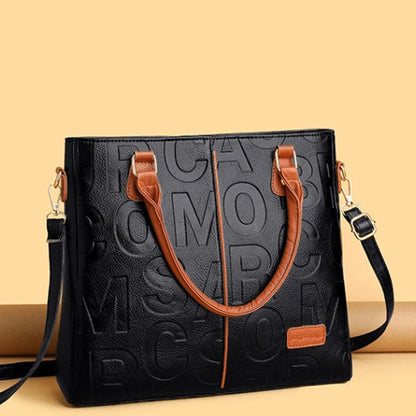 Noverlla™ Luxury Everyday Tote – Large Capacity PU Leather Crossbody Bag for Modern Women