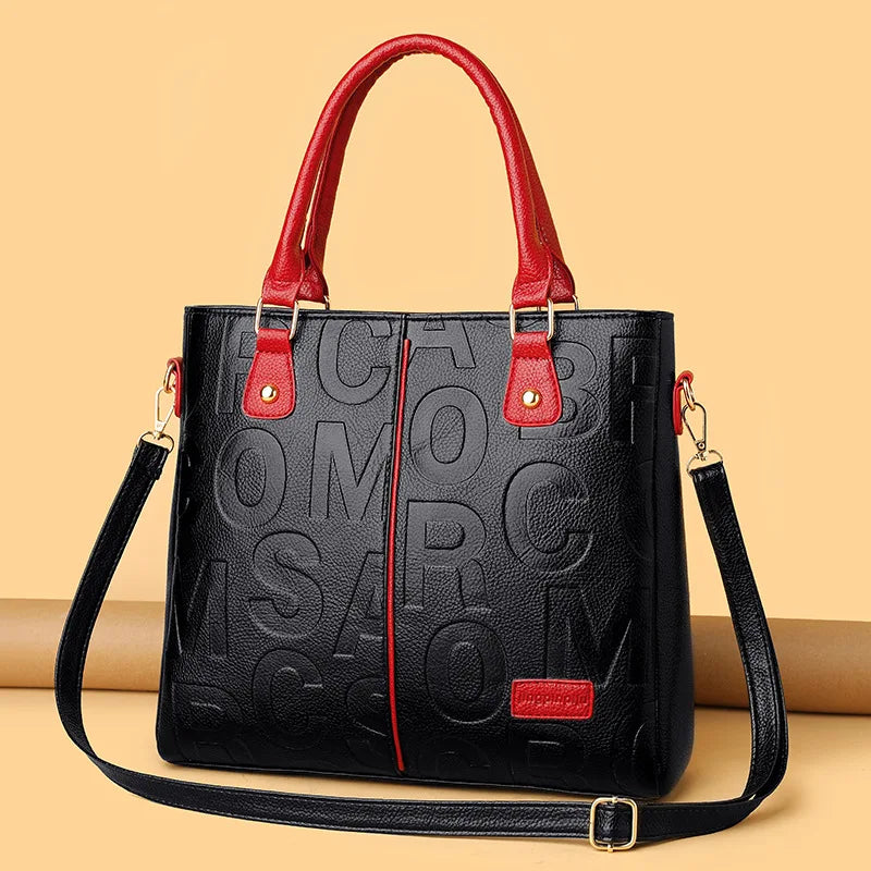 Noverlla™ Luxury Everyday Tote – Large Capacity PU Leather Crossbody Bag for Modern Women