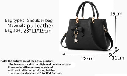 Luxury Women's Shoulder Bag – Embroidered Large Capacity Tote with Tassel