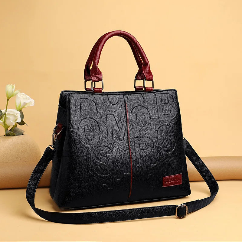 Noverlla™ Luxury Everyday Tote – Large Capacity PU Leather Crossbody Bag for Modern Women