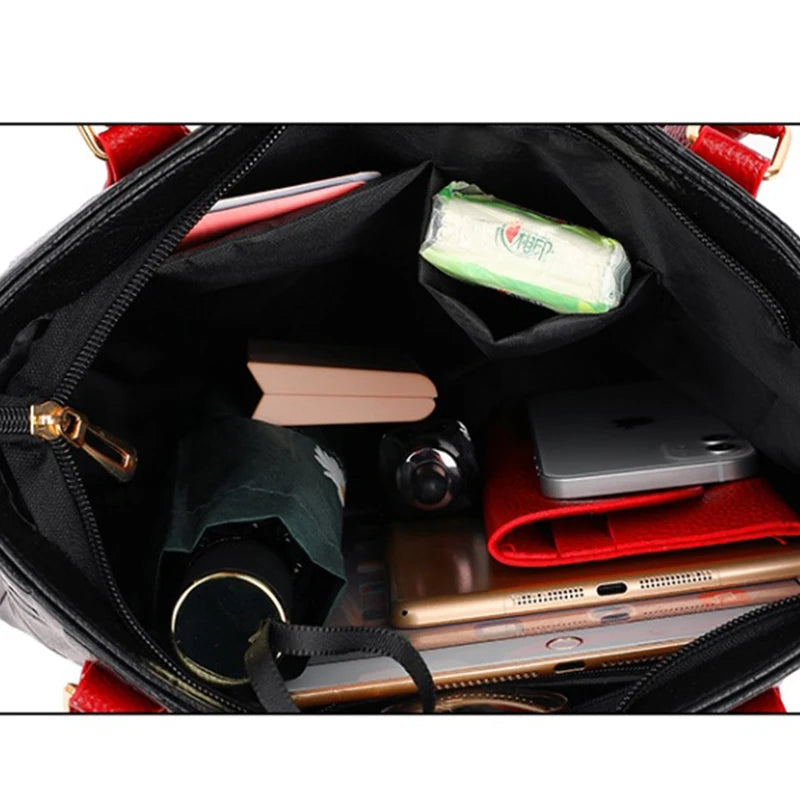 Noverlla™ Luxury Everyday Tote – Large Capacity PU Leather Crossbody Bag for Modern Women