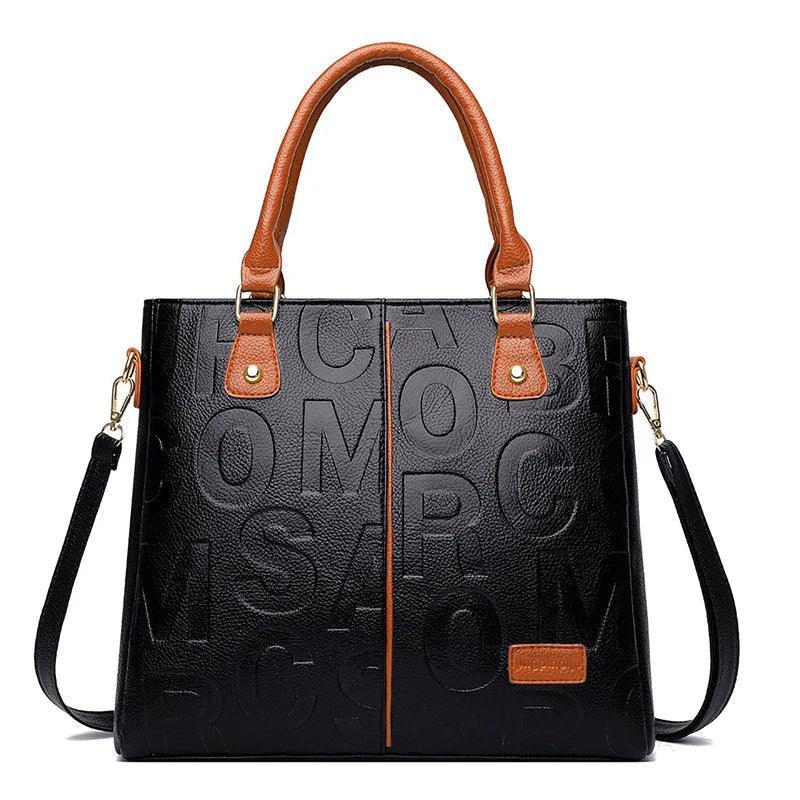 Noverlla™ Luxury Everyday Tote – Large Capacity PU Leather Crossbody Bag for Modern Women