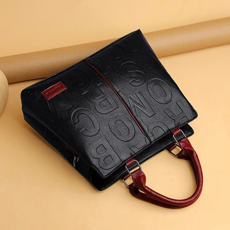Noverlla™ Luxury Everyday Tote – Large Capacity PU Leather Crossbody Bag for Modern Women