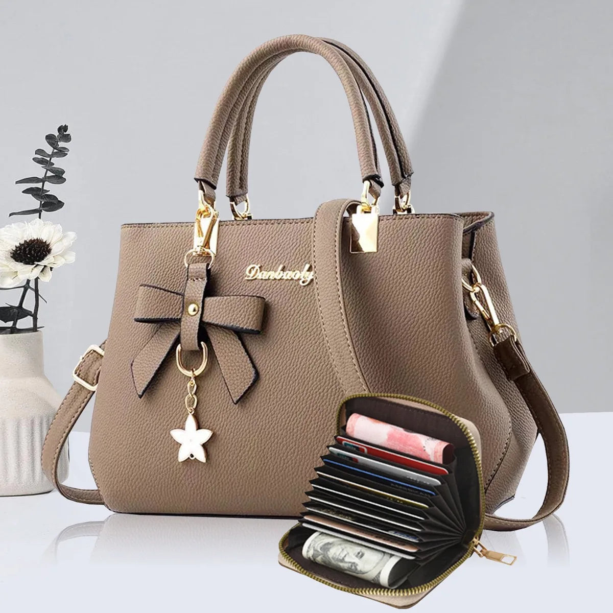 Elegant Korean Bow Bag for Women – Large Capacity Shoulder & Messenger Bag