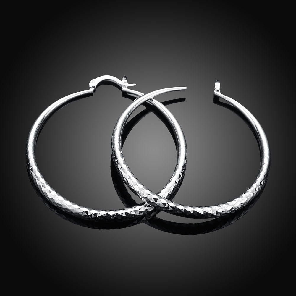 Noverlla™ Luxury 925 Sterling Silver Hoop Earrings | Timeless Everyday Elegance