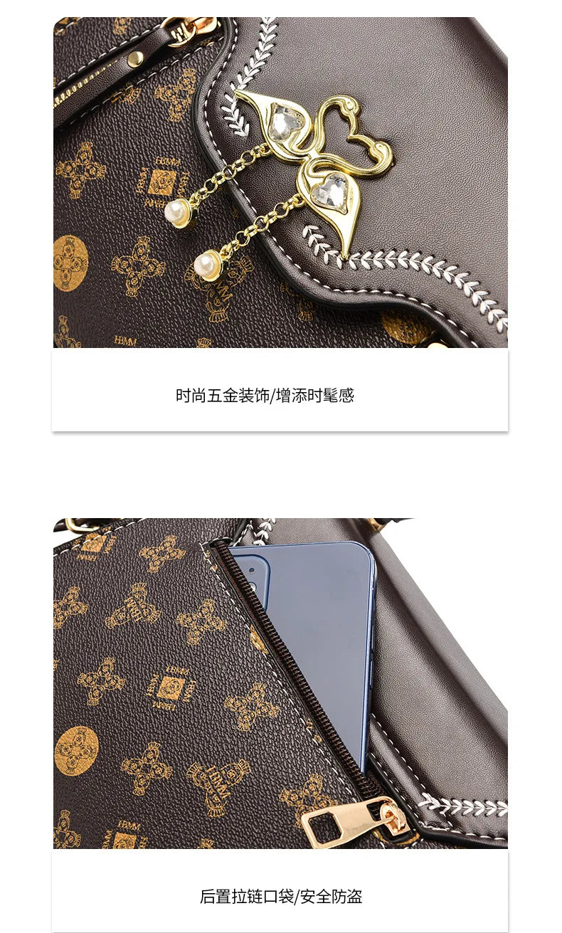 Elegant Designer Shoulder Bag for Women 2026 – Luxury Square Fashion Handbag