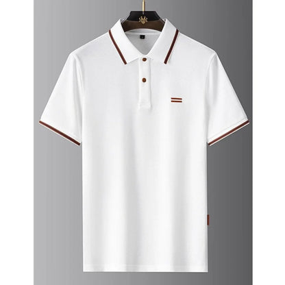 Noverlla™ Luxury Polo Shirt for Men – Elegant Short Sleeve Collared Tee