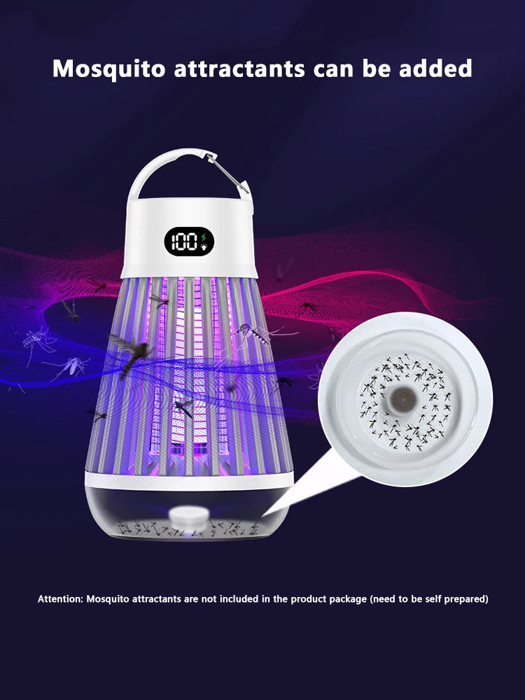 **Noverlla™ USB Rechargeable 2-in-1 Electric Mosquito Killer Lamp – Portable Indoor & Outdoor Bug Zapper**
