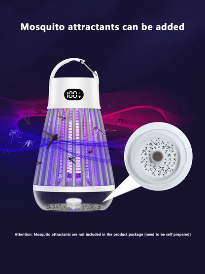 **Noverlla™ USB Rechargeable 2-in-1 Electric Mosquito Killer Lamp – Portable Indoor & Outdoor Bug Zapper**