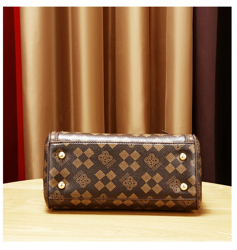Noverlla™ Vintage PU Leather Crossbody Bag – Elegant Retro Shoulder Handbag for Women