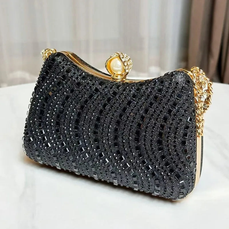 Noverlla™ Rhinestone Evening Clutch – Luxury Party & Wedding Shoulder Bag