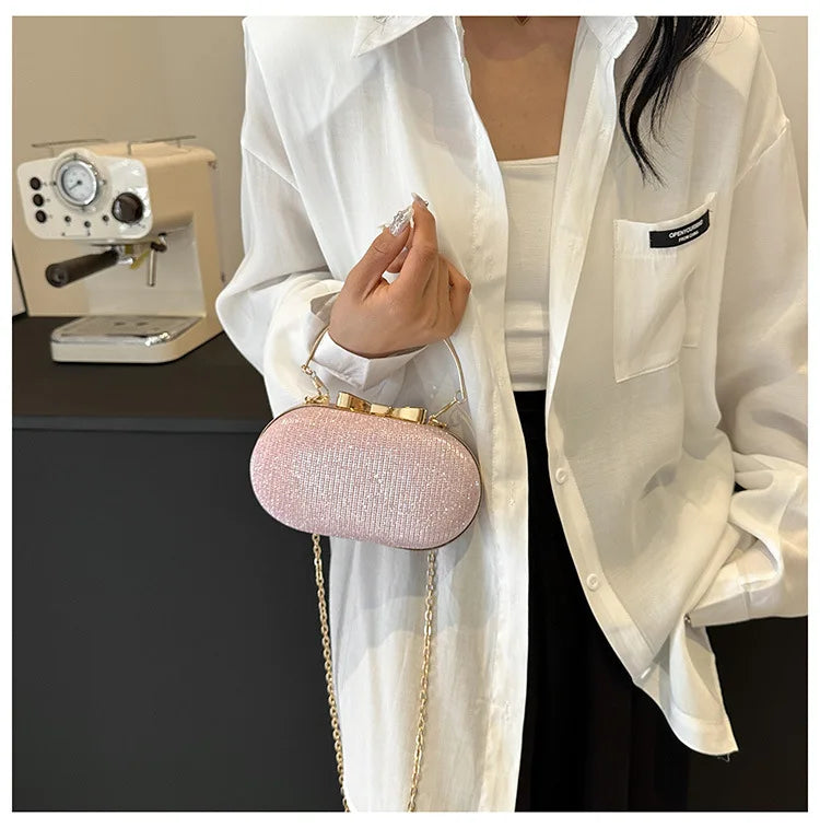 Elegant Sequined Chain Evening Bag – Women’s Party Handbag