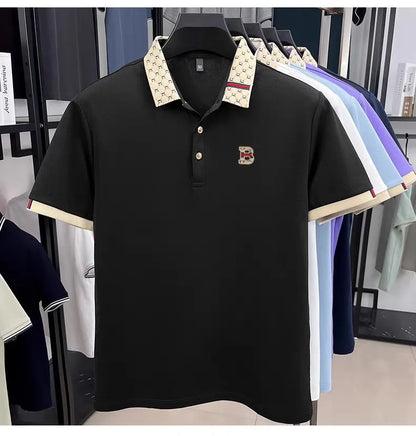 Noverlla Men's Fashion Polo Shirt – Premium Breathable Summer Casual Wear