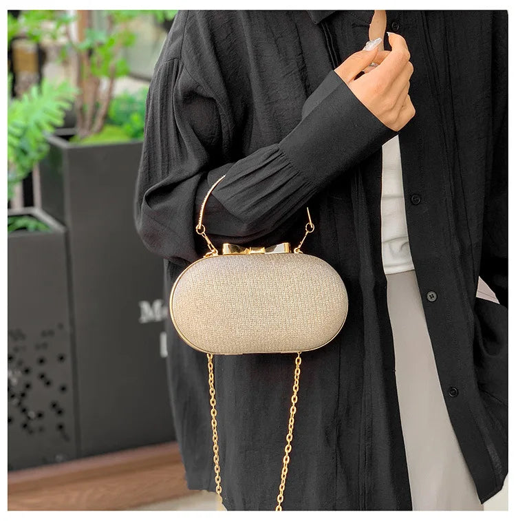 Elegant Sequined Chain Evening Bag – Women’s Party Handbag