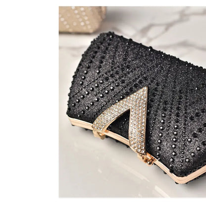 Diamond Rhinestone Shoulder & Crossbody Bag – Women Luxury Wedding Handbag