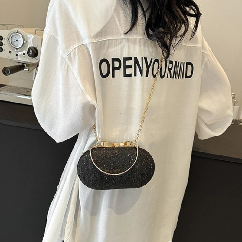 Elegant Sequined Chain Evening Bag – Women’s Party Handbag