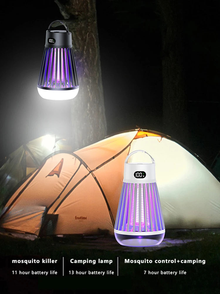 **Noverlla™ USB Rechargeable 2-in-1 Electric Mosquito Killer Lamp – Portable Indoor & Outdoor Bug Zapper**