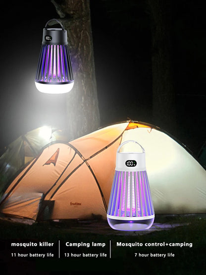 **Noverlla™ USB Rechargeable 2-in-1 Electric Mosquito Killer Lamp – Portable Indoor & Outdoor Bug Zapper**