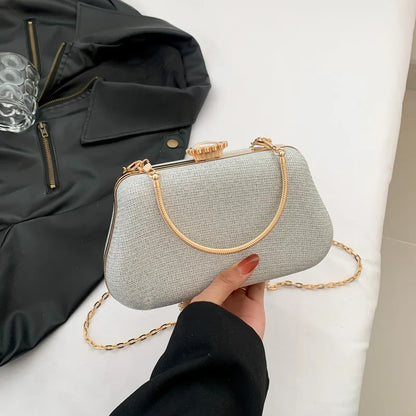 Luxury Glitter Clutch Bag for Women – Evening Party & Wedding Handbag with Chain