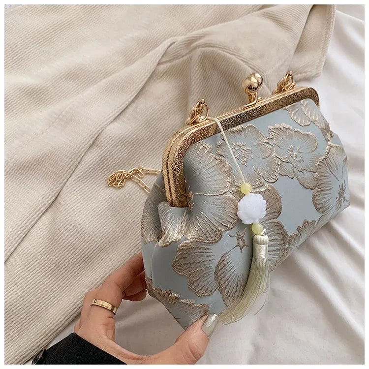 Luxury Glitter Clutch Bag for Women – Evening Party & Wedding Handbag with Chain
