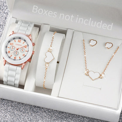 Noverlla™ Elegant 6-Piece Watch & Jewelry Set – The Perfect Gift for Her ✨
