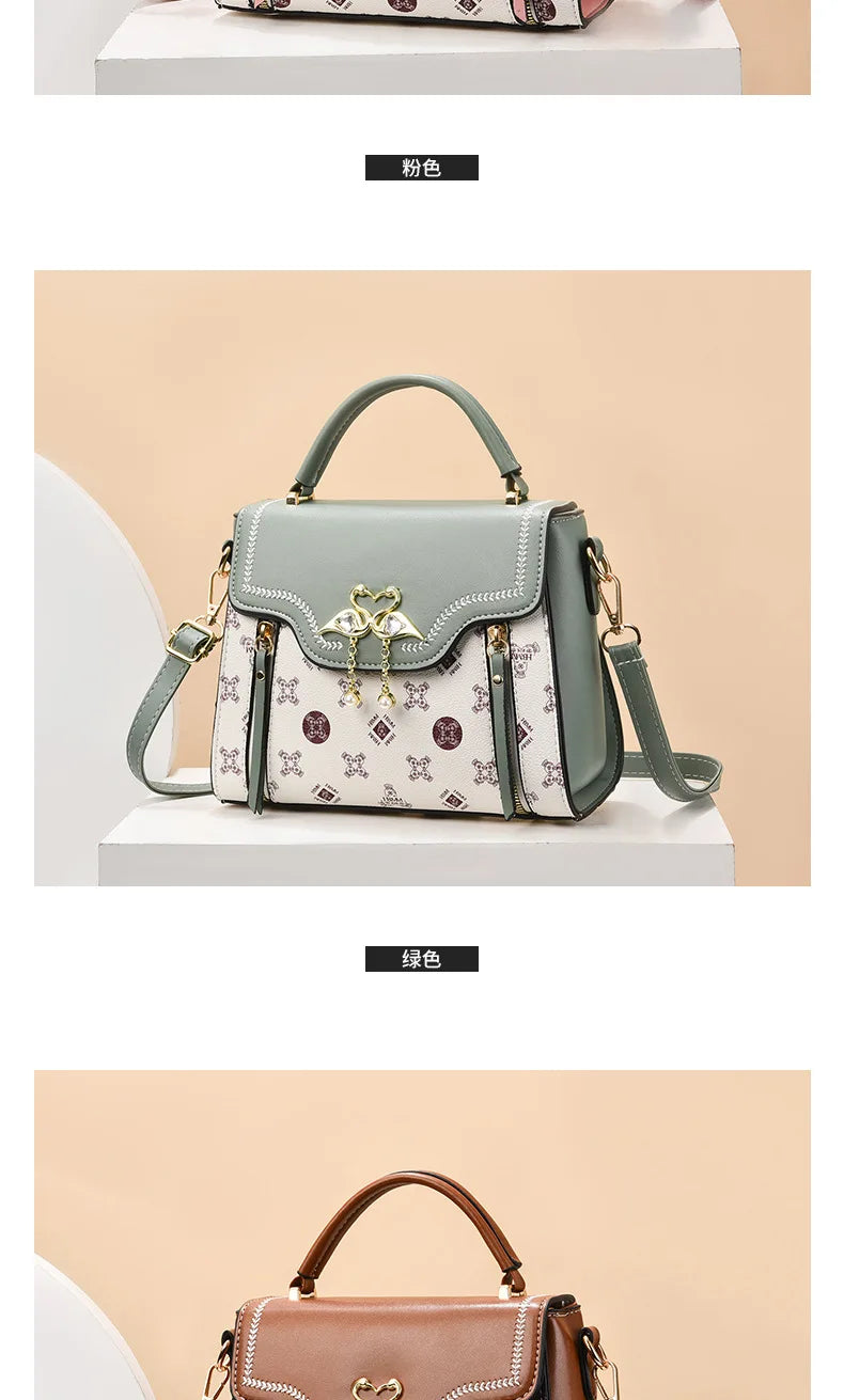 Elegant Designer Shoulder Bag for Women 2026 – Luxury Square Fashion Handbag