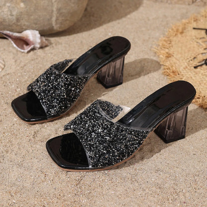 Elegant Women's Platform High Heel Sandals – Plus Size Summer Party & Evening Shoes