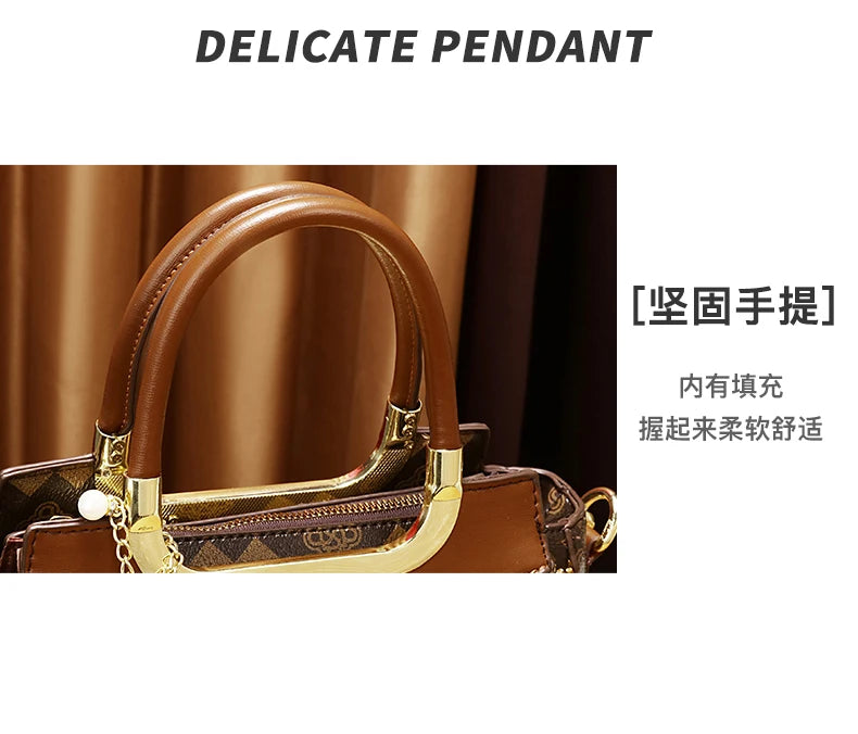 Noverlla™ Vintage PU Leather Crossbody Bag – Elegant Retro Shoulder Handbag for Women