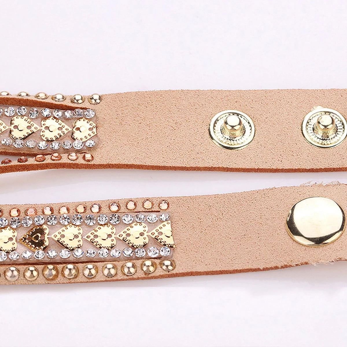Elegant Rhinestone Heart Watch for Women – Velvet Strap Fashion Wristwatch