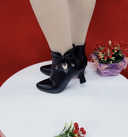 Noverlla™ Chic High Heel Boots – Stylish Women's Ankle Boots