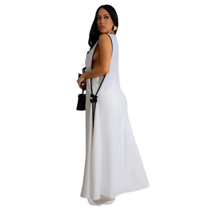 Women's Elegant Two-Piece Matching Set – Sleeveless Vest & Wide-Leg Ankle Pants | Chic Work & Casual Outfit