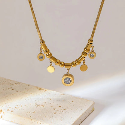 Luxury Heart Necklace & Bracelet Set for Women – Stainless Steel Gold Jewelry Gift