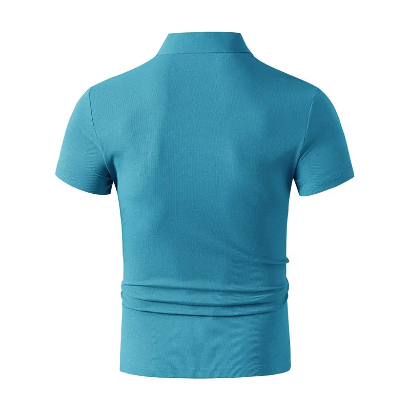 Noverlla™ Modern Casual Polo Shirt – Lightweight Breathable Summer Top for Men