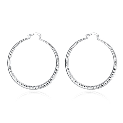 Noverlla™ Luxury 925 Sterling Silver Hoop Earrings | Timeless Everyday Elegance