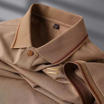 Noverlla™ Luxury Polo Shirt for Men – Elegant Short Sleeve Collared Tee