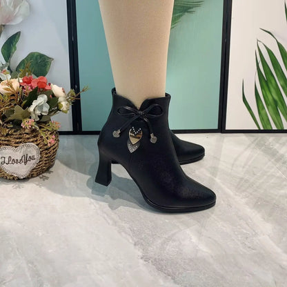 Noverlla™ Chic High Heel Boots – Stylish Women's Ankle Boots