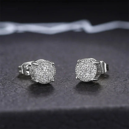 Noverlla™ Luxury Round CZ Stud Earrings | Sparkling Everyday Elegance