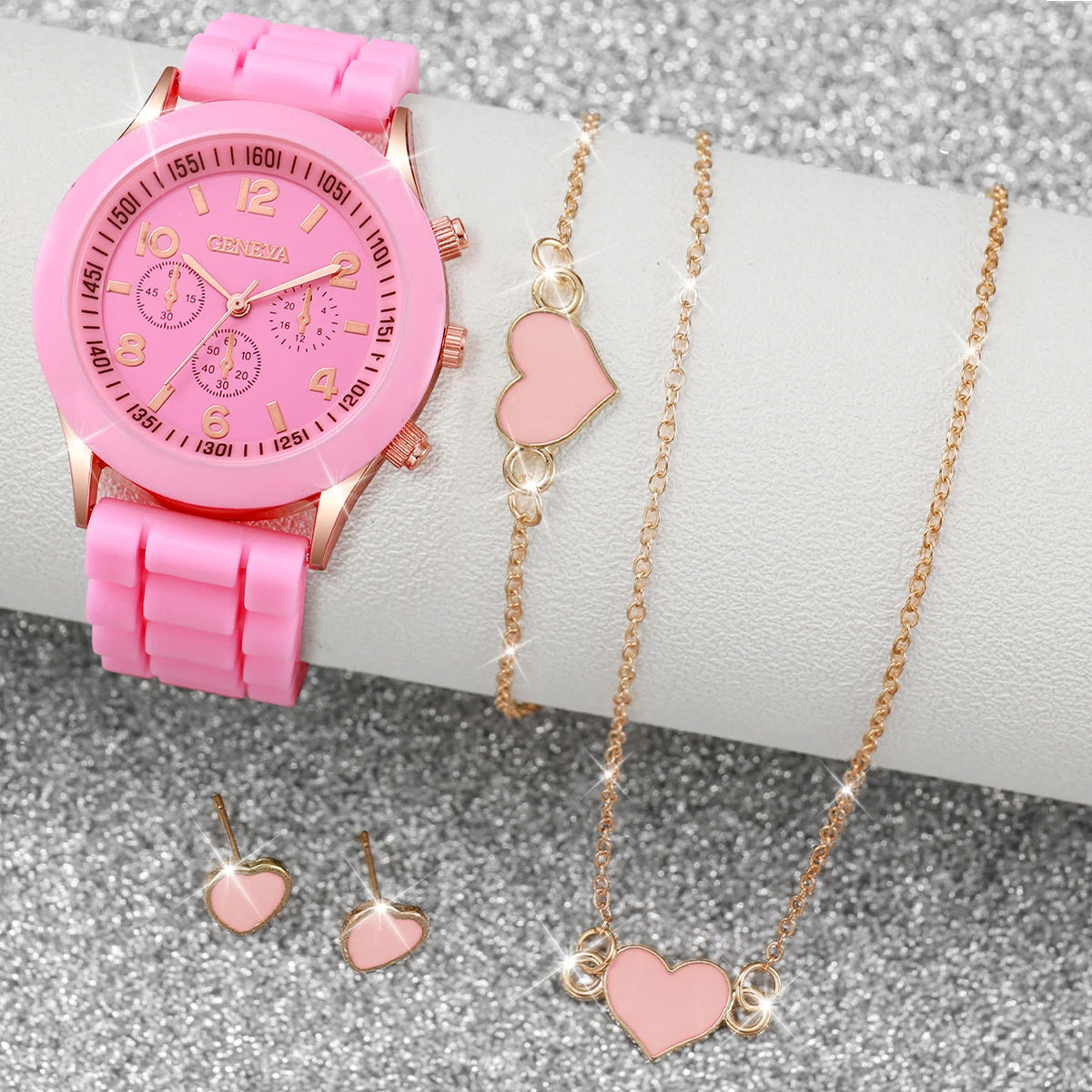 Noverlla™ Elegant 6-Piece Watch & Jewelry Set – The Perfect Gift for Her ✨