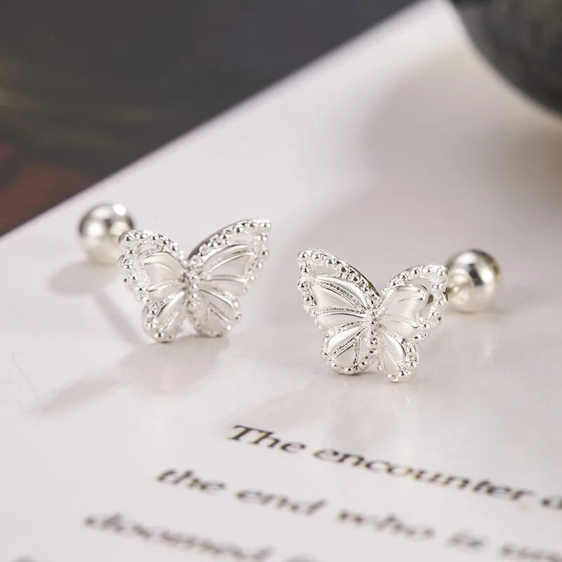 Noverlla™ Luxury Crystal Butterfly Stud Earrings | 925 Sterling Silver