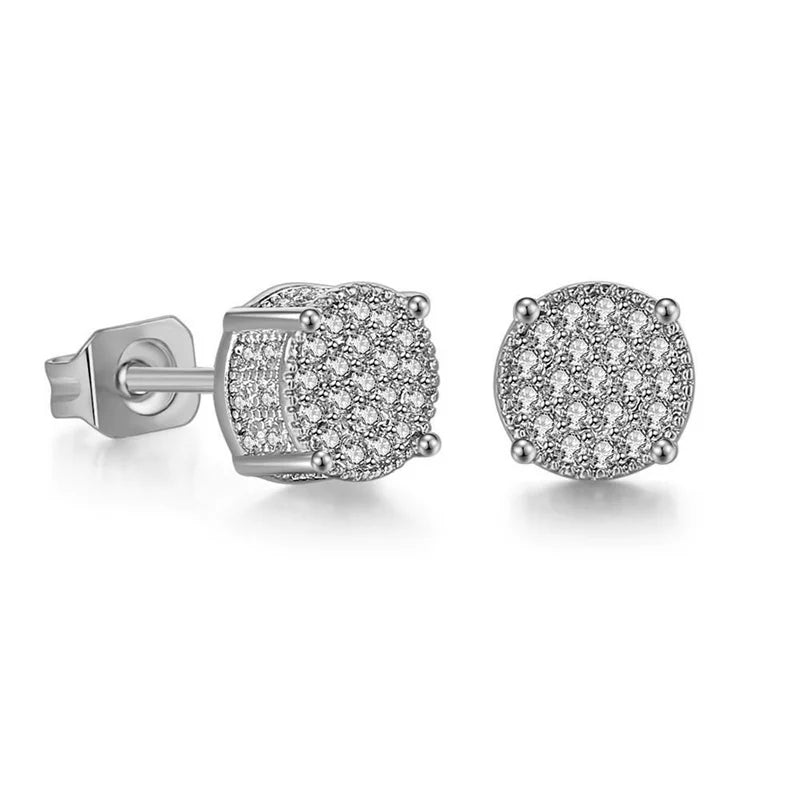 Noverlla™ Luxury Round CZ Stud Earrings | Sparkling Everyday Elegance