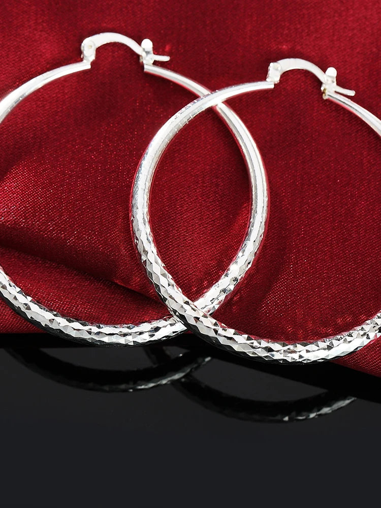 Noverlla™ Luxury 925 Sterling Silver Hoop Earrings | Timeless Everyday Elegance