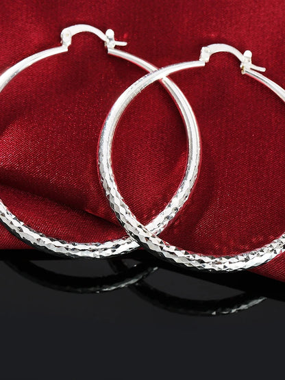 Noverlla™ Luxury 925 Sterling Silver Hoop Earrings | Timeless Everyday Elegance