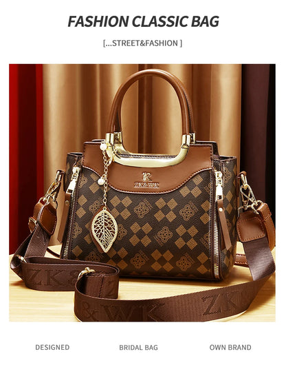 Noverlla™ Vintage PU Leather Crossbody Bag – Elegant Retro Shoulder Handbag for Women