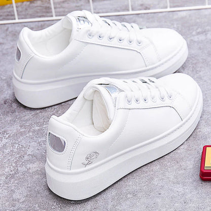 Noverlla™ Women's Embroidered Sneakers – Breathable Lace-Up Casual Shoes