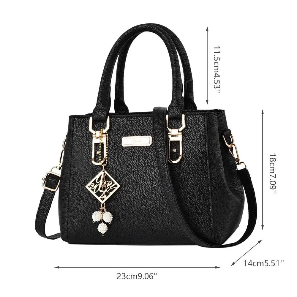 Noverlla™ Large Capacity Leather Shoulder Bag – Elegant Everyday Tote for Women